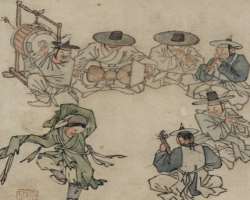 The album of Genre Painting by Danwon is also kept in the museum.